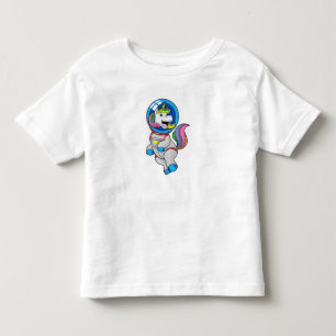 Unicorn as Astronaut in Space Toddler T-Shirt