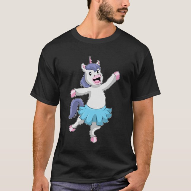 Unicorn as Ballerina at Ballet T-Shirt (Front)