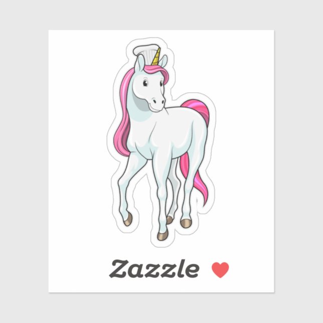 Unicorn as Cook with Chef hat (Sheet)