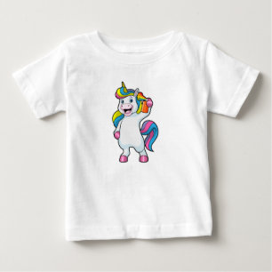 Unicorn as Hairdresser with Hairspray Baby T-Shirt