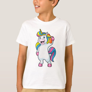 Unicorn as Hairdresser with Hairspray T-Shirt