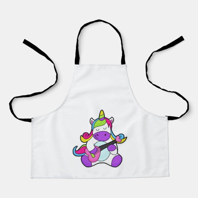 Unicorn as Musician with Guitar Apron (Front)