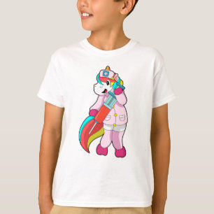 Unicorn as Nurse at Vaccination & Syringe T-Shirt