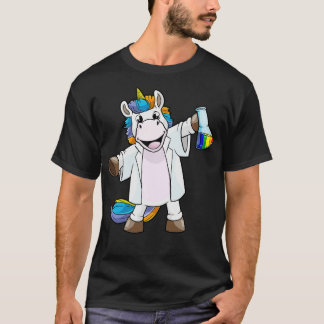 Unicorn as Scientist Chemistry T-Shirt