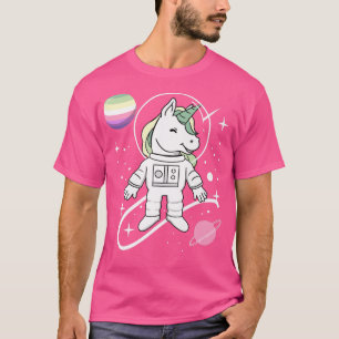 Unicorn Astronaut Genderfae Pride T-Shirt