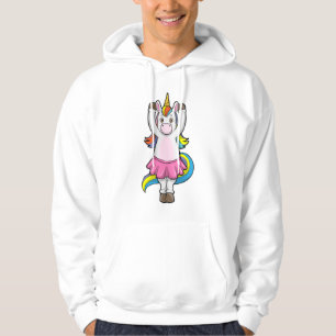 Unicorn at Ballet Dance with Skirt Hoodie
