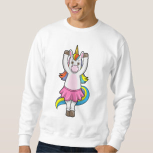 Unicorn at Ballet Dance with Skirt Sweatshirt