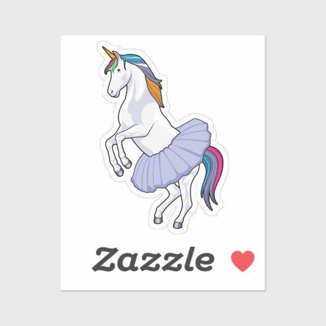 Unicorn at Ballet with Skirt (Sheet)