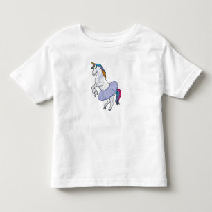 Unicorn at Ballet with Skirt Toddler T-Shirt