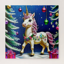 unicorn at christmas