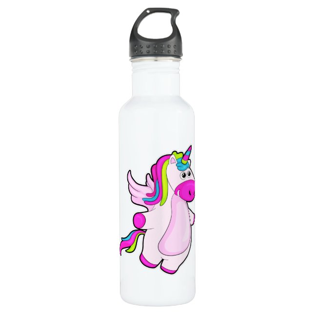Unicorn at Flying 710 Ml Water Bottle (Front)