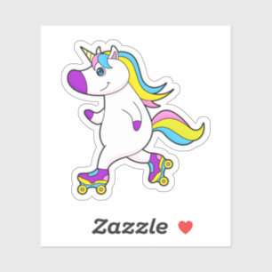 Unicorn at Inline skating with Roller skates