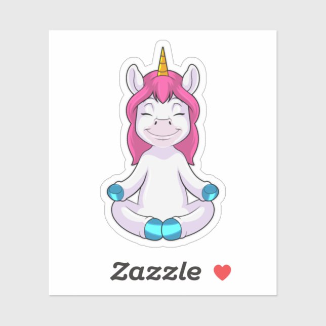 Unicorn at Meditate in Sitting (Sheet)