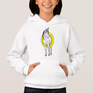 Unicorn at Swimming with Swim ring