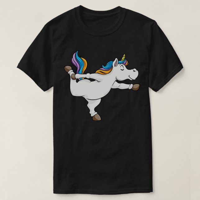 Unicorn at yoga T-Shirt (Design Front)