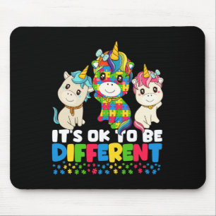 Unicorn Autism Awareness Mouse Mat