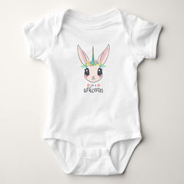 Unicorn Baby Bodysuit (Front)