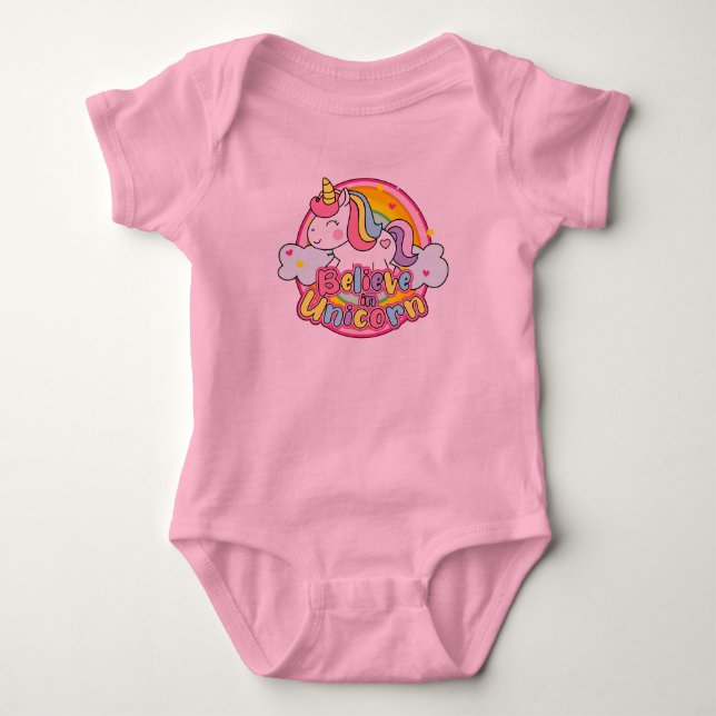 Unicorn  baby bodysuit (Front)