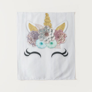 Unicorn Baby Shower, Birthday, Room Decor Backdrop Tapestry