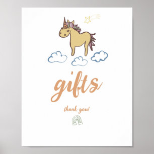 Unicorn Baby Shower Gender Neutral Poster