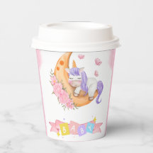 Unicorn Baby Shower Paper Cups