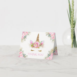 Unicorn Baby Shower Thank You Cards