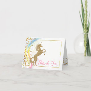 Unicorn Baby Shower Thank You Cards