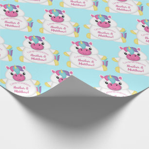 Unicorn Baby Shower Wrapping Paper