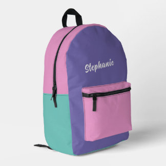 Unicorn Backpack – Modern Minimalist Pink & Purple