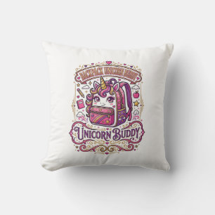 Unicorn Backpack Unicorn Buddy Stylish Merch Desig Cushion