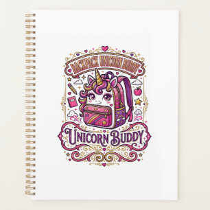 Unicorn Backpack Unicorn Buddy Stylish Merch Desig Planner