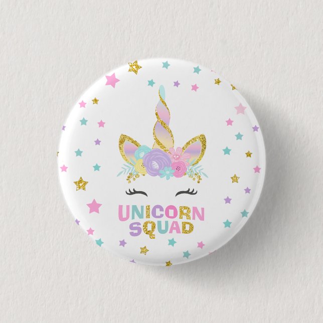 Unicorn Badge Unicorn Squad Unicorn Favour Pin (Front)