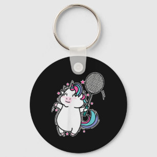 Unicorn Badminton Key Ring