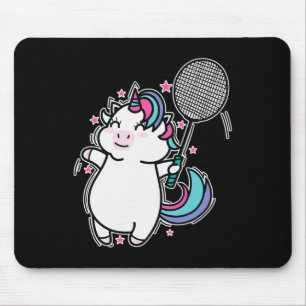 Unicorn Badminton Mouse Mat