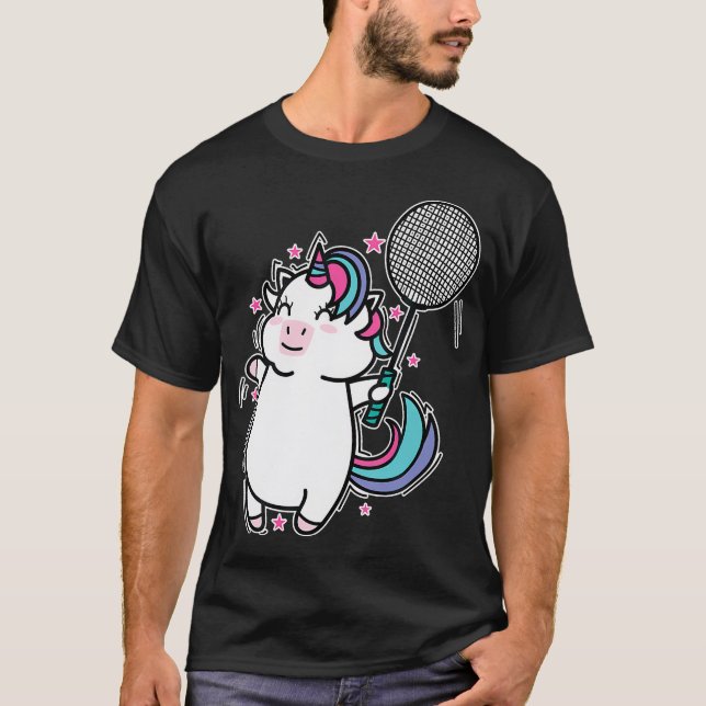 Unicorn Badminton T-Shirt (Front)