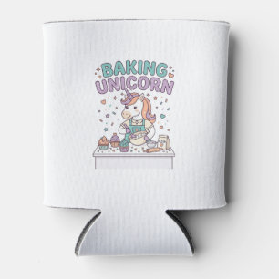 Unicorn Baking Unicorn Trendy Product Graphic_1 Can Cooler