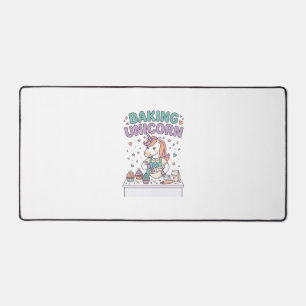 Unicorn Baking Unicorn Trendy Product Graphic_1 Desk Mat