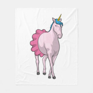 Unicorn Ballerina Ballet Fleece Blanket