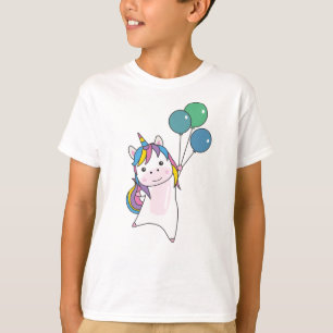 Unicorn Balloons Balloons Cute Animals For Kids T-Shirt