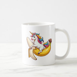 unicorn banana coffee mug