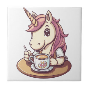 Unicorn Barista (1) Tile