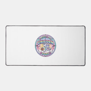Unicorn Basketball Unicorn Bounce Funny Shirt Grap Desk Mat