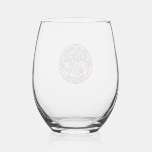 Unicorn Basketball Unicorn Bounce Funny Shirt Grap Stemless Wine Glass