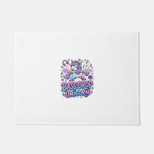 Unicorn Bass Drop Unicorn Gift Idea Typography Des Doormat