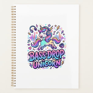 Unicorn Bass Drop Unicorn Gift Idea Typography Des Planner
