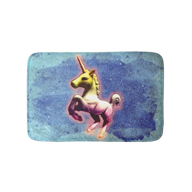Unicorn Bath Mat (Galaxy Shimmer) (Front)