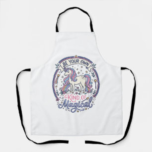 Unicorn Be Your Own Kind of Magical Playful Cute G Apron