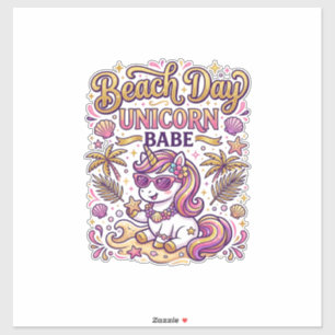 Unicorn Beach Day Unicorn Babe Stylish Zazzle Desi
