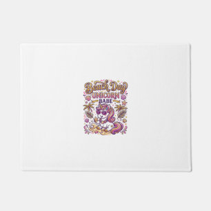 Unicorn Beach Day Unicorn Babe Stylish Zazzle Desi Doormat