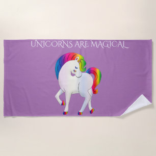 Unicorn beach towel. beach towel